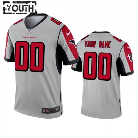 Maillot Enfant Atlanta Falcons Personnalisé Silver Inverted Legend